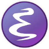 Emacs Logo<br/><a href='' target='_blank'>Nicolas Petton</a>, <a href='https://www.gnu.org/licenses/gpl-3.0.html' target='_blank'>GNU General Public License version 3 or later</a><br/><a href='https://commons.wikimedia.org/wiki/File:EmacsIcon.svg' target='_blank'>wikipedia.org</a>